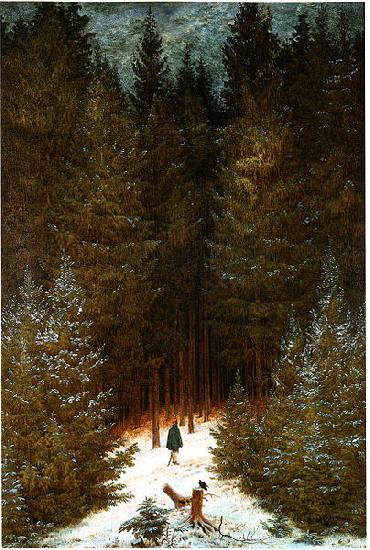 Caspar David Friedrich Der Chasseur im Walde oil painting picture